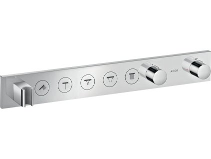 AXOR ShowerSolutions Modul termostatu Select 670/90 s podomítkovou instalací, pro 5 spotřebičů, chrom 18358000