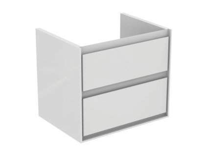 Ideal Standard Connect Air - Skříňka pod umyvadlo 600 mm, 2 zásuvky, lesklá bílá E0818B2