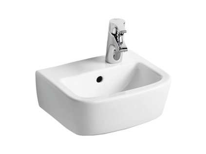 Ideal Standard Tempo - Umyvátko 350x300 mm, otvor vpravo, s přepadem, bílá T059701