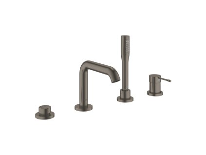 GROHE Essence - Páková vanová čtyřotvorová kombinace, kartáčovaný Hard Graphite 19578AL1