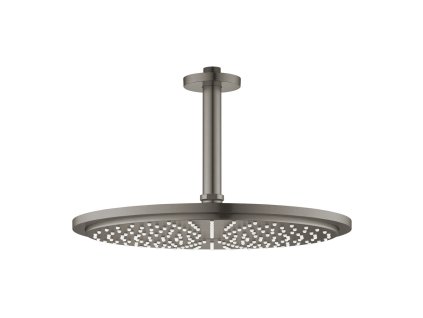GROHE Rainshower Cosmopolitan 310 - Hlavová sprcha set stropní 142 mm, 1 proud, kartáčovaný Hard Graphite 26067AL0