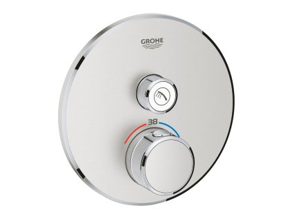 GROHE Grohtherm SmartControl - Termostat pro podomítkovou instalaci s jedním ventilem, SuperSteel 29118DC0