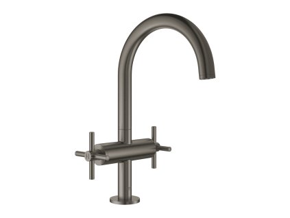 GROHE Atrio - Umyvadlová jednootvorová baterie, DN 15, velikost L, kartáčovaný Hard Graphite 21019AL3