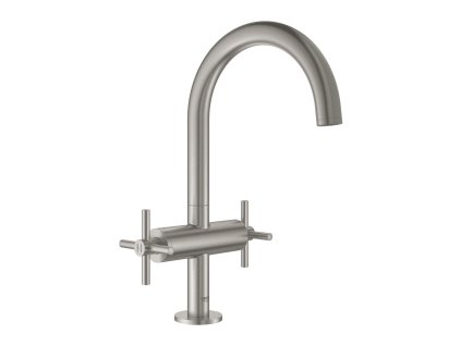 GROHE Atrio - Umyvadlová jednootvorová baterie, DN 15, velikost L, SuperSteel 21019DC3