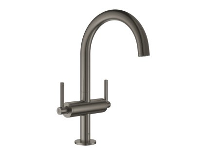 GROHE Atrio - Umyvadlová jednootvorová baterie, DN 15, velikost L, kartáčovaný Hard Graphite 21022AL3