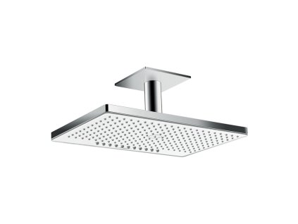 Hansgrohe Rainmaker Select horní sprcha 460 2jet EcoSmart s přívodem od stropu, bílá/chrom 24014400