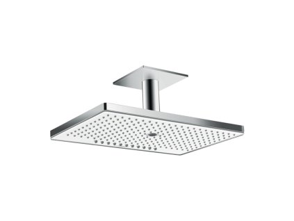 Hansgrohe Rainmaker Select horní sprcha 460 3jet EcoSmart s přívodem od stropu, bílá/chrom 24016400