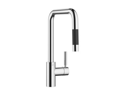 Dornbracht META Square - Dřezová baterie stojánková s výsuvnou duální sprchou, chrom 33870861-00