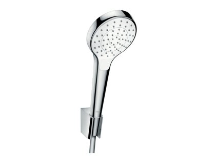 Hansgrohe Croma Select S sada se sprchovým držákem 1jet se sprchovou hadicí 125 cm, bílá/chrom 26420400