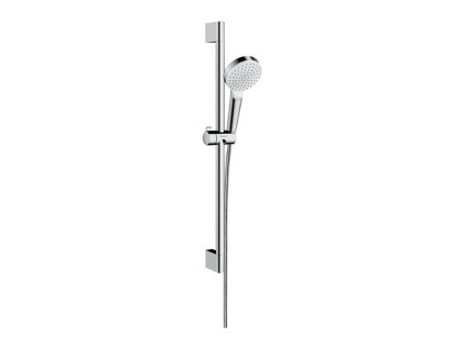 Hansgrohe Crometta sprchová sada 1jet EcoSmart+ se sprchovou tyčí 65 cm, bílá/chrom 26554400