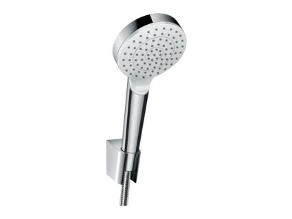 Hansgrohe Crometta sada se sprchovým držákem 1jet EcoSmart se sprchovou hadicí 160 cm, bílá/chrom 26569400