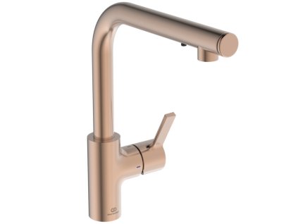 Ideal Standard Gusto iMX - Dřezová baterie s integrovaným dávkovačem mýdla, Sunset Rose A7817J4