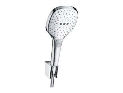 Hansgrohe Raindance Select E sada se sprchovým držákem 120 3jet se sprchovou hadicí 160 cm, bílá/chrom 26720400