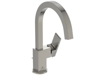 Ideal Standard Extra - Umyvadlová baterie s otočným výtokem s odtokovou garniturou, ušlechtilá ocel BD504GN