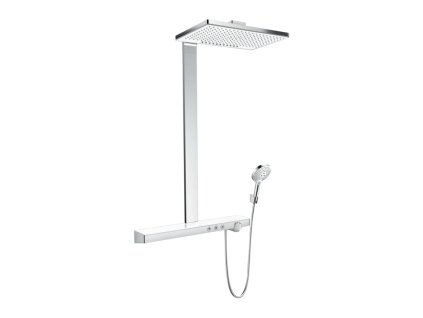 Hansgrohe Rainmaker Select Showerpipe 460 2jet EcoSmart s termostatem, bílá/chrom 27028400