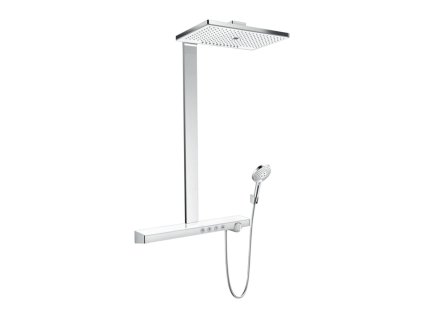 Hansgrohe Rainmaker Select Showerpipe 460 3jet EcoSmart s termostatem, bílá/chrom 27029400