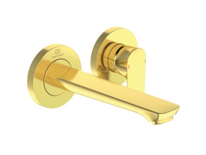 Ideal Standard Connect Air - Umyvadlová baterie pod omítku výtok 185 mm, kartáčovaná zlatá A7029A2