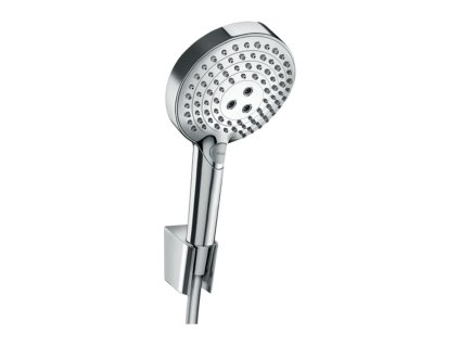 Hansgrohe Raindance Select S sada se sprchovým držákem 120 3jet PowderRain se sprchovou hadicí 125 cm, chrom 27669000