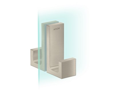 AXOR Universal Rectangular rukojeť dveří sprchy, kartáčovaný nikl 42639820