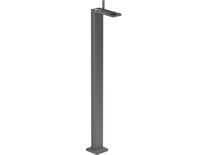 AXOR MyEdition páková umyvadlová baterie volně stojící na podlaze s odtokovou soupravou Push-Open bez destičky, kartáčovaný černý chrom 47042340