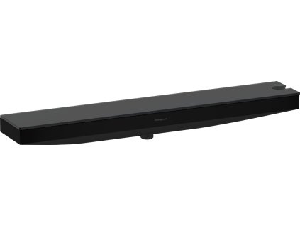 Hansgrohe Rainfinity Přípojka hadice Porter 500 se sprchovým držákem a poličkou do sprchy vpravo, matná černá 26858670
