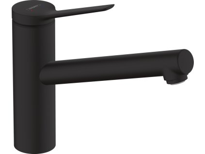 Hansgrohe Zesis M33 Páková kuchyňská baterie 150, nízkotlaké/beztlakové ohřívače vody, 1jet, matná černá 74806670