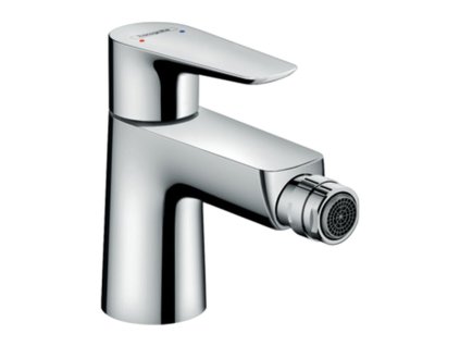 Hansgrohe Talis E Páková bidetová baterie s odtokovou soupravou Push-Open, chrom 71721000