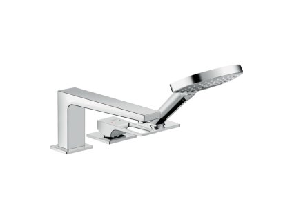 Hansgrohe Metropol Tříotvorová baterie na okraj vany s třmenovou pákou, chrom 74551000