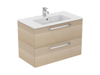 Ideal Standard Tempo - Skříňka pod umyvadlo 800 mm, 2 zásuvky, dub pískový E3242OS