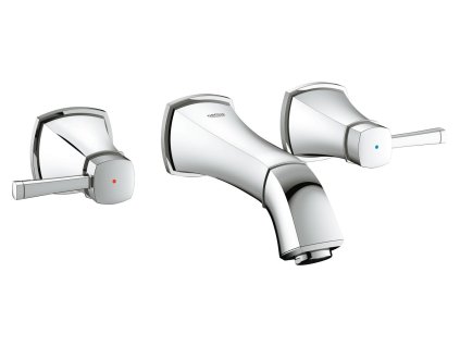 GROHE Grandera - Umyvadlová tříotvorová baterie, DN 15 velikost S, Chrom 20414000