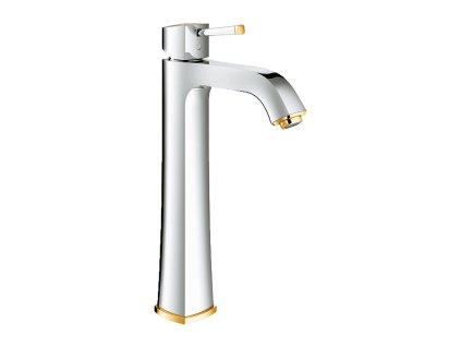 GROHE Grandera - Páková umyvadlová baterie DN 15, velikost XL, chrom / zlatá 23313IG0