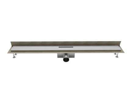 Sprchový žlab SteelOne – nerez, 800 mm, instalace ke stěně