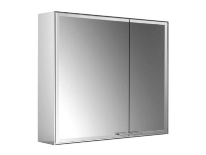 Emco Prestige 2 - Nástěnná zrcadlová skříň 788 mm široké dveře vlevo se světelným systémem, zrcadlová 989708003
