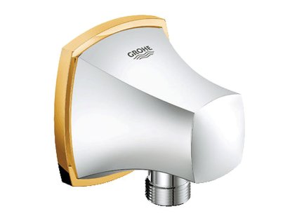 GROHE Grandera - Nástěnné kolínko, DN 15, chrom / zlatá 27970IG0