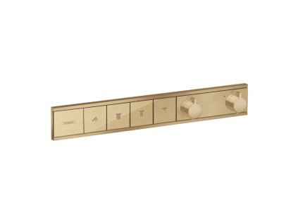 Hansgrohe RainSelect Termostat pro podomítkovou instalaci pro 4 spotřebiče, kartáčovaný bronz 15382140