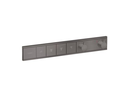 Hansgrohe RainSelect Termostat pro podomítkovou instalaci pro 4 spotřebiče, kartáčovaný černý chrom 15382340