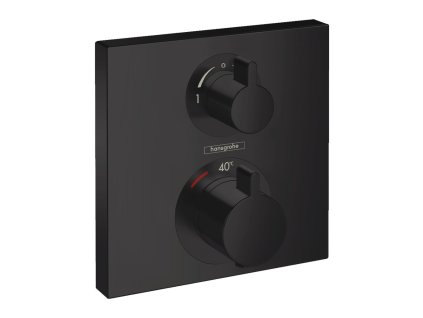Hansgrohe Ecostat Square termostat pod omítku pro 2 spotřebiče, matná černá 15714670