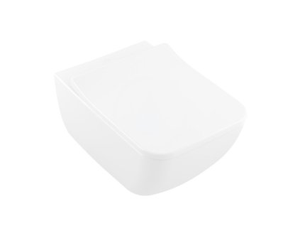 Villeroy & Boch Venticello Combi-Pack - SET Závěsné WC + sedátko SlimSeat SoftClosing, alpská bílá CeramicPlus 4611RSR1