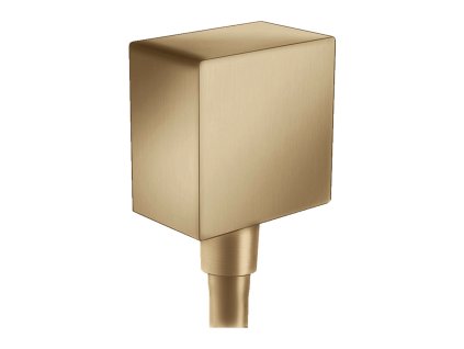 Hansgrohe FixFit přípojka hadice Square se zpětným ventilem, kartáčovaný bronz 26455140