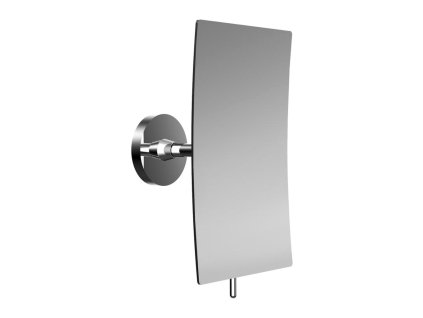Emco Cosmetic mirrors Pure - Nástěnné hranaté holící a kosmetické zrcadlo, 132 x 208 mm, 3 násobné zvětšování, chrom 109400107