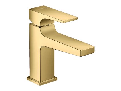 Hansgrohe Metropol Baterie 100 s plnou pákou, pro umývátka, s odtokovou soupravou Push-Open, leštěný vzhled zlata 32500990
