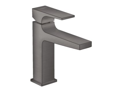 Hansgrohe Metropol Umyvadlová baterie 110 s plnou pákou a odtokovou soupravou Push-Open, kartáčovaný černý chrom 32507340