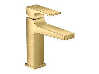 Hansgrohe Metropol Umyvadlová baterie 110 s plnou pákou a odtokovou soupravou Push-Open, leštěný vzhled zlata 32507990