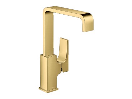 Hansgrohe Metropol Umyvadlová baterie 230 s plnou pákou a odtokovou soupravou Push-Open, leštěný vzhled zlata 32511990