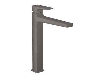 Hansgrohe Metropol Baterie 260 s plnou pákou, pro umyvadlové mísy, s odtokovou soupravou Push-Open, kartáčovaný černý chrom 32512340