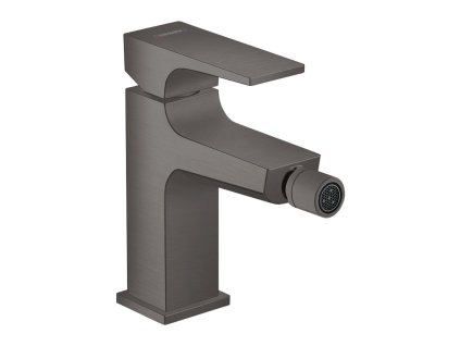 Hansgrohe Metropol Bidetová baterie s plnou pákou a odtokovou soupravou Push-Open, kartáčovaný černý chrom 32520340