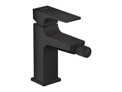Hansgrohe Metropol Bidetová baterie s plnou pákou a odtokovou soupravou Push-Open, matná černá 32520670