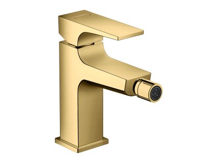Hansgrohe Metropol Bidetová baterie s plnou pákou a odtokovou soupravou Push-Open, leštěný vzhled zlata 32520990