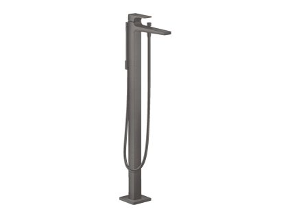 Hansgrohe Metropol Vanová baterie k postavení na podlahu s plnou pákou, kartáčovaný černý chrom 32532340