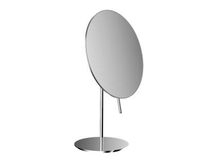 Emco Cosmetic mirrors Pure - Stojící kulaté holicí a kosmetické zrcadlo, Ø 202 mm, 3 násobné zvětšování, chrom 109400112